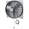 Iliving Silver 30 inch Shutter Exhaust Attic Garage Grow Fan with 2 Speed Thermostat 6 ft. 3 Plugs Cord ILG8SF30V-T - alternate 3